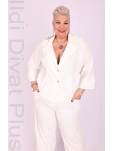 Darkwin Fehér-Csíkos Blézer+ Nadrág