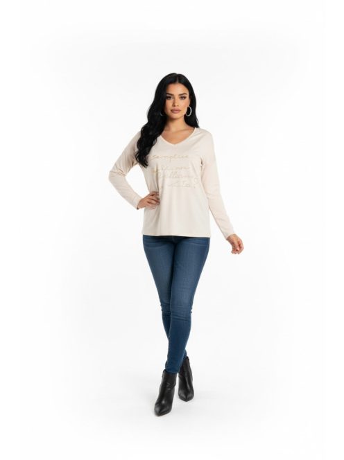 Elisa Cavaletti Beige-Köves Ferra Felső