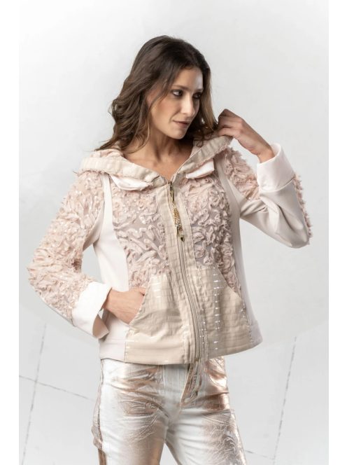 Elisa Cavaletti Púder Csipke Amiann Kardigán