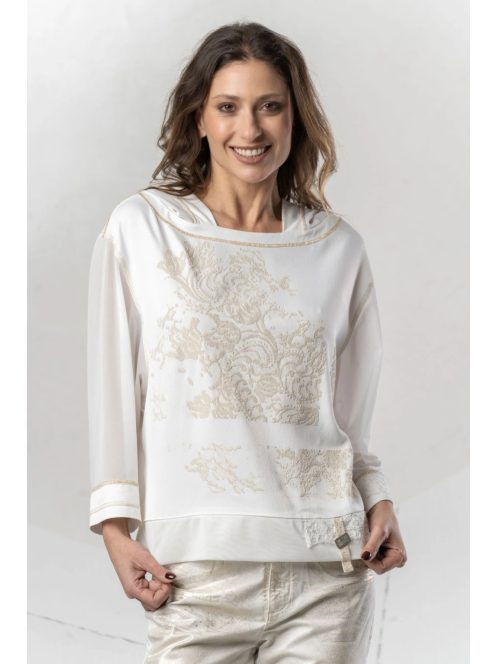 Elisa Cavaletti Ekrü-Beige Mimi Blúz