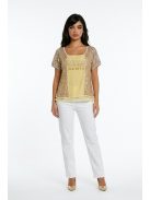 Elisa Cavaletti Beige Flitteres Ined Felső