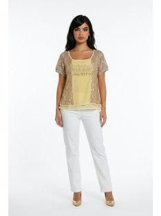 Elisa Cavaletti Beige Flitteres Ined Felső