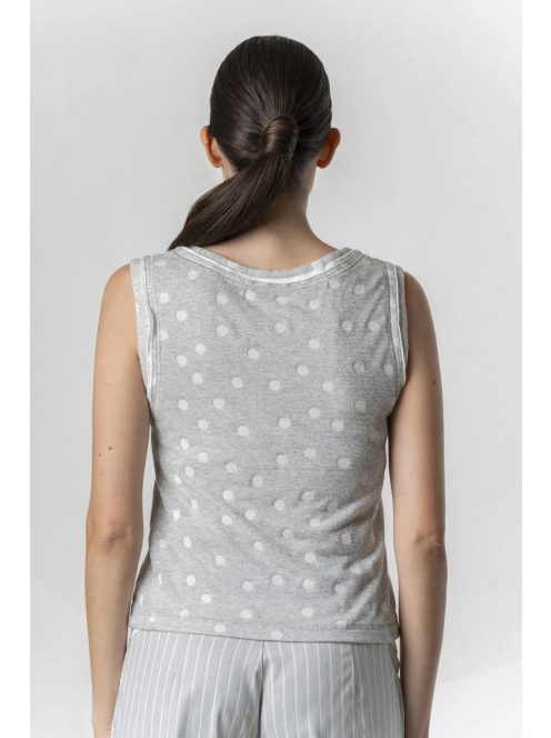 Elisa Cavaletti Szürke Jacquard Trikó