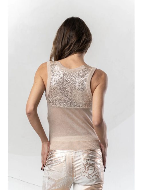 Elisa Cavaletti Rózsaszínarany Kötött Felső