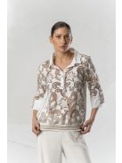 Elisa Cavaletti  Fehér-Beige Csipkeblúz