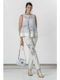 Elisa Cavaletti  Égkék Csipke Mintás Felső