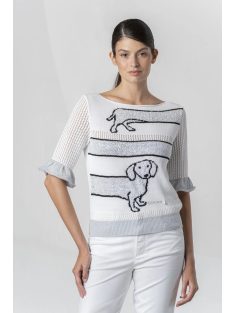 Elisa Cavaletti Fehér-Ezüst Tacsika Felső