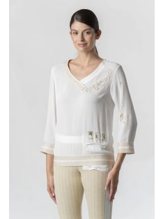 Elisa Cavaletti Fehér-Arany Köves Blúz