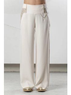 Elisa Cavaletti Ekrü-Arany Palazzo Nadrág