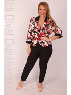 Edina Fekete-Piros Mintás Blézer