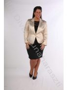Edina arany anyagában mintás blézer-46