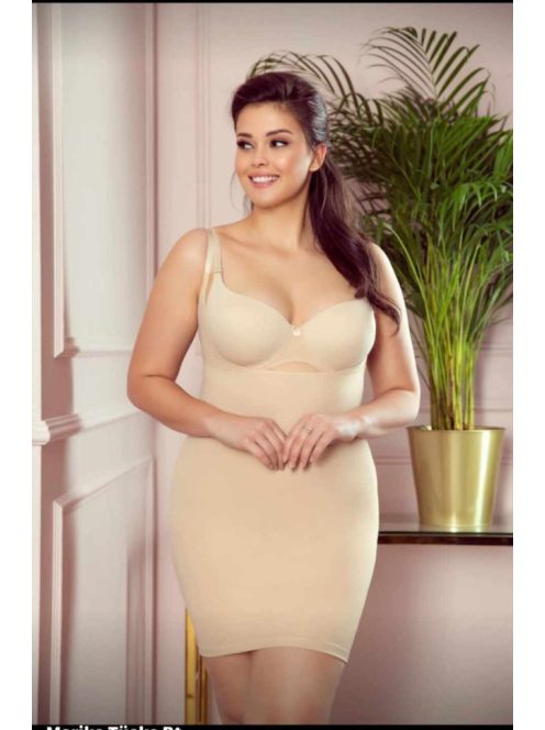 Vika Beige Alakformáló Ruha-XL