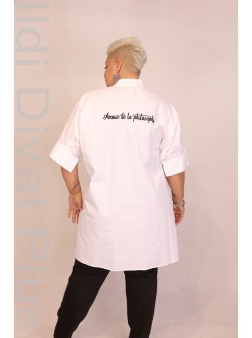 Filosofia Fehér-Hímzett Ingtunika