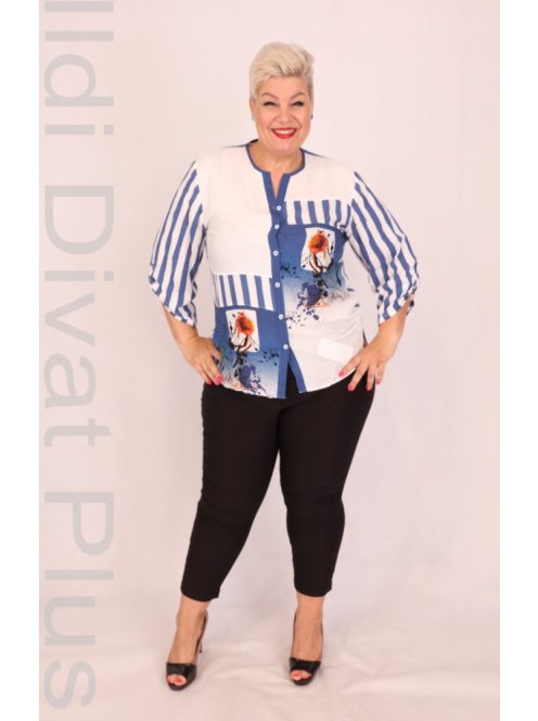 Grandi Kék-Fehér Csíkos Blúz