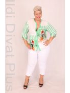 Grandi Zöld-Fehér Csíkos Blúz