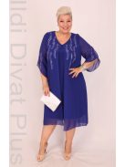 Holidigán Királykék Elenor Köves Ruha