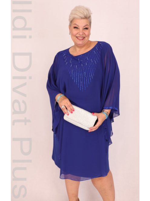 Holidigán Királykék Luiza Köves Ruha
