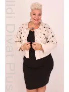 Ritafink Beige Karikás-Köves Kabátka