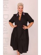 Ella Fekete-Köves Zippes Nyakú Ruha