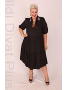 Ella Fekete-Köves Zippes Nyakú Ruha