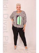 Grandi Kék-Csíkos Zöld Mintás Ing