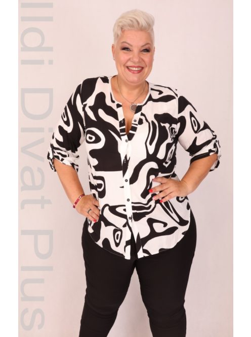 Grandi Fehér-Fekete Mintás Ing