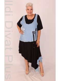 La Velina Fekete-Farmer Mellényes Tunika