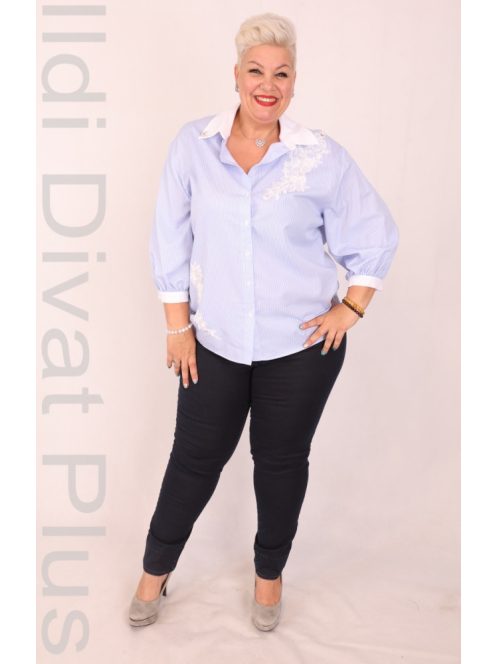 De Whites Kék-Fehér Csíkos Ing