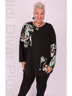 Sinyora Merlot Szürke Mintás Tunika-2