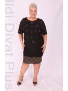 Hesba Fekete Köves Muszlinos Ruha