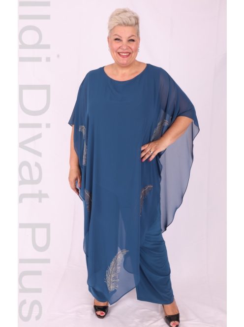 Hesba Tenger-Kék Tollas Overál