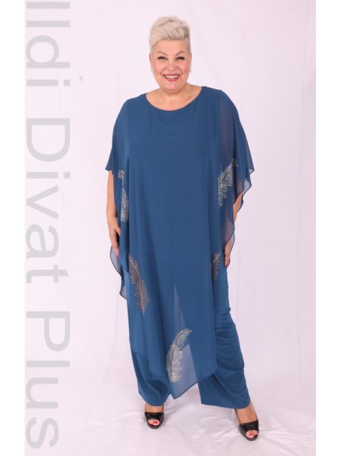 Hesba Tenger-Kék Tollas Overál