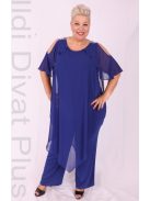 Halisdogán Királykék Köves Fodros Overál