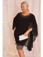 Halisdogán Fekete-Köves Csipkés Ruha