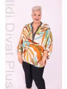 Grandi Színes Levélmintás Gombos Ing