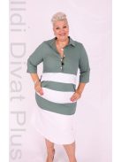 Basico Keki-Fehér Csíkos Ingruha