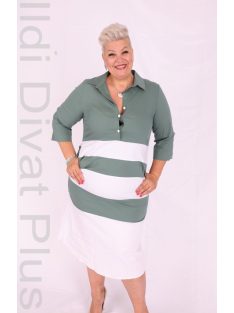 Basico Keki-Fehér Csíkos Ingruha