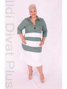 Basico Keki-Fehér Csíkos Ingruha