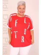 Darkwin Piros Köves Háló Betétes Felső