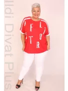 Darkwin Piros Köves Háló Betétes Felső