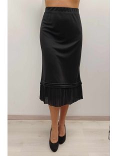Lyon Fekete-Fodros Midi Szoknya