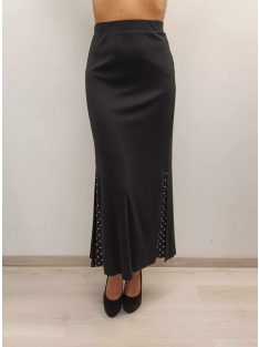 Lyon Fekete Pöttyös Betétes Szoknya