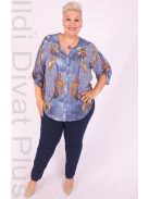 Grandi Kék-Páva Mintás Ing