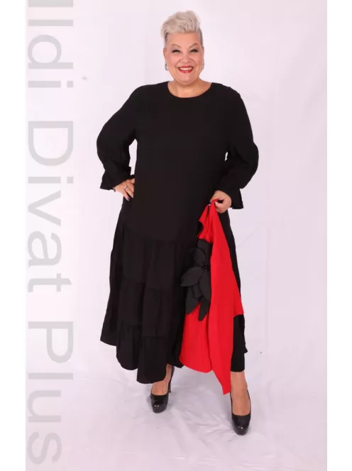 Alazora Fekete-Piros Blézeres Ruha