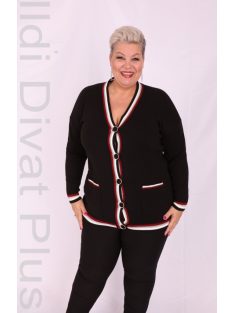 Karton Fekete Gombos Kardigán