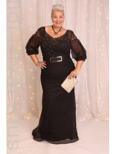 Favana Fekete- Arany Köves Melina Maxi Ruha + Öv