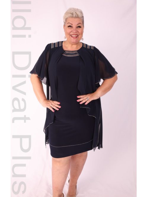 Hesba Sötétkék Léna Köves Alkalmi Ruha