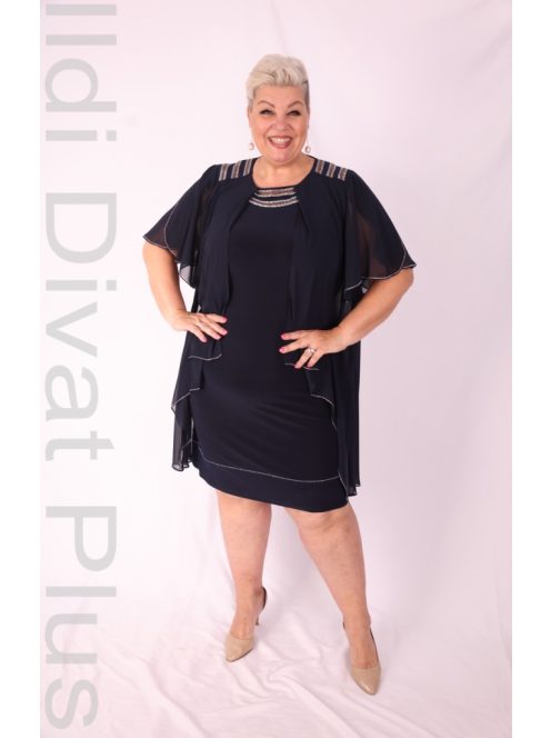 Hesba Sötétkék Léna Köves Alkalmi Ruha