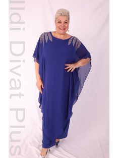 Hesba Királykék Vállán Köves Muszlin Overál