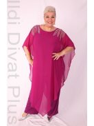 Hesba Lila Vállán Köves Muszlin Overál